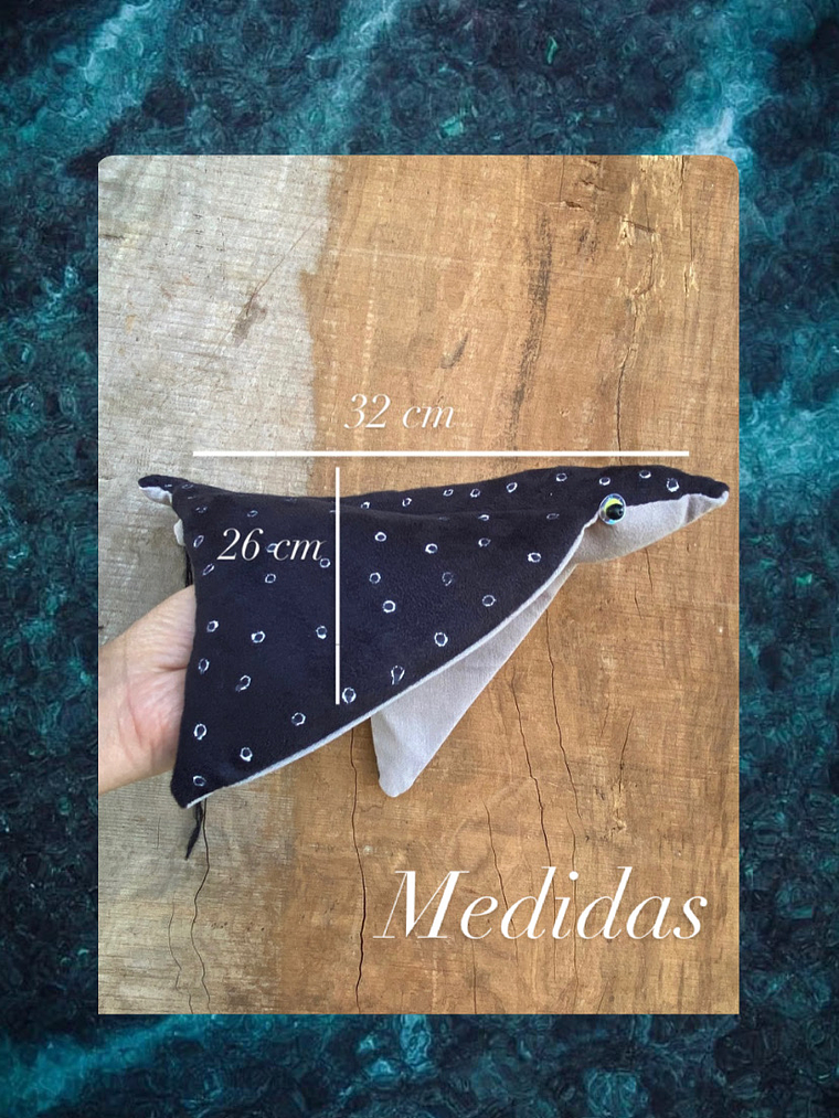 Raya moteada “m” - Negra  2