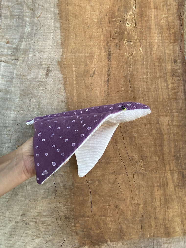 Raya moteada “m” - Morada brilla en la oscuridad  1