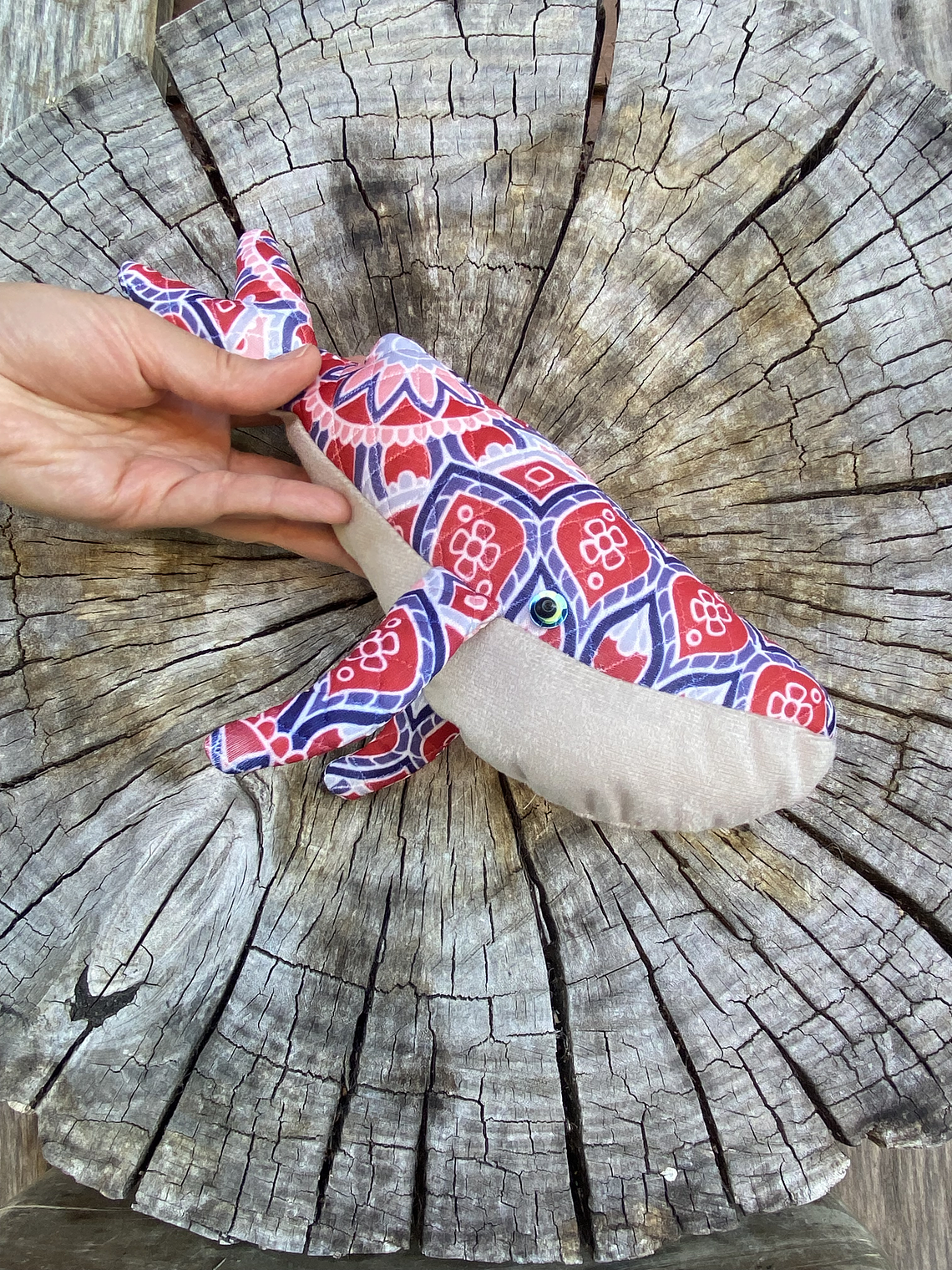 Peluche Ballena azul “xs” - Roja Mandala  2