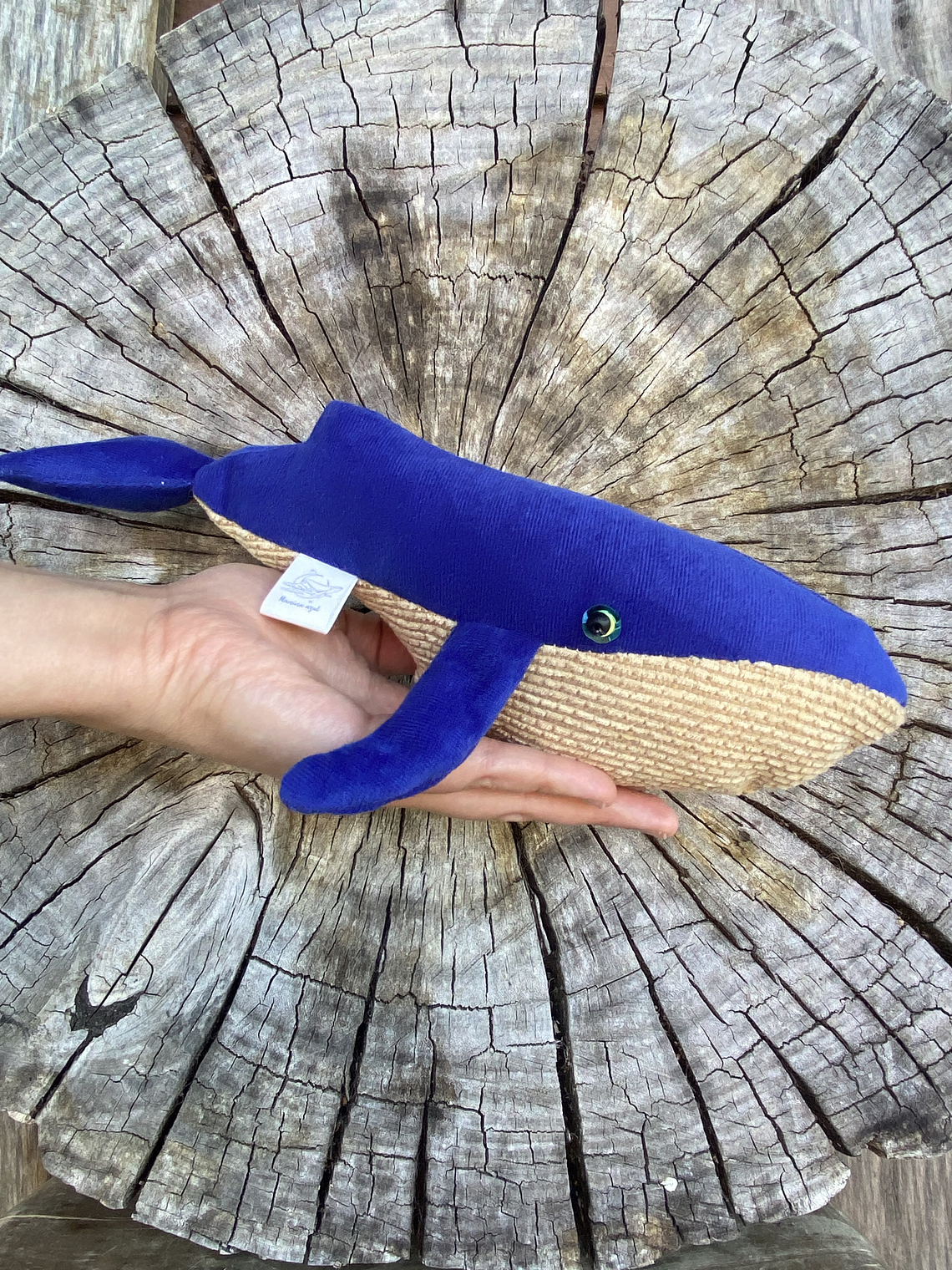 Peluche Ballena azul “xs” - Azul zur  1