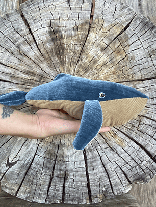 Peluche Ballena azul “xs” - azul piedra 