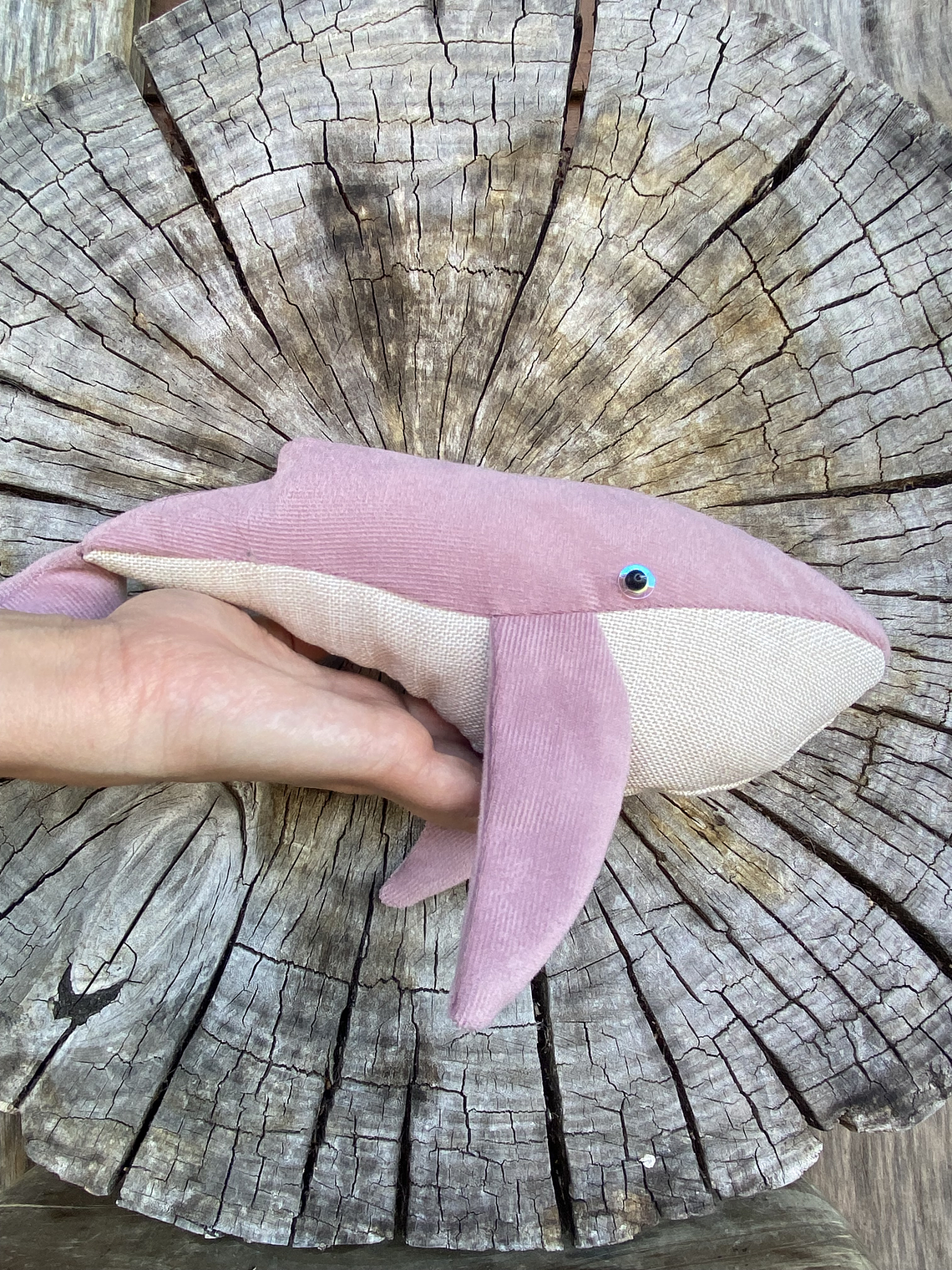Peluche Ballena azul “S” - Rosa palo  1