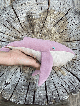 Peluche Ballena azul “S” - Rosa palo 