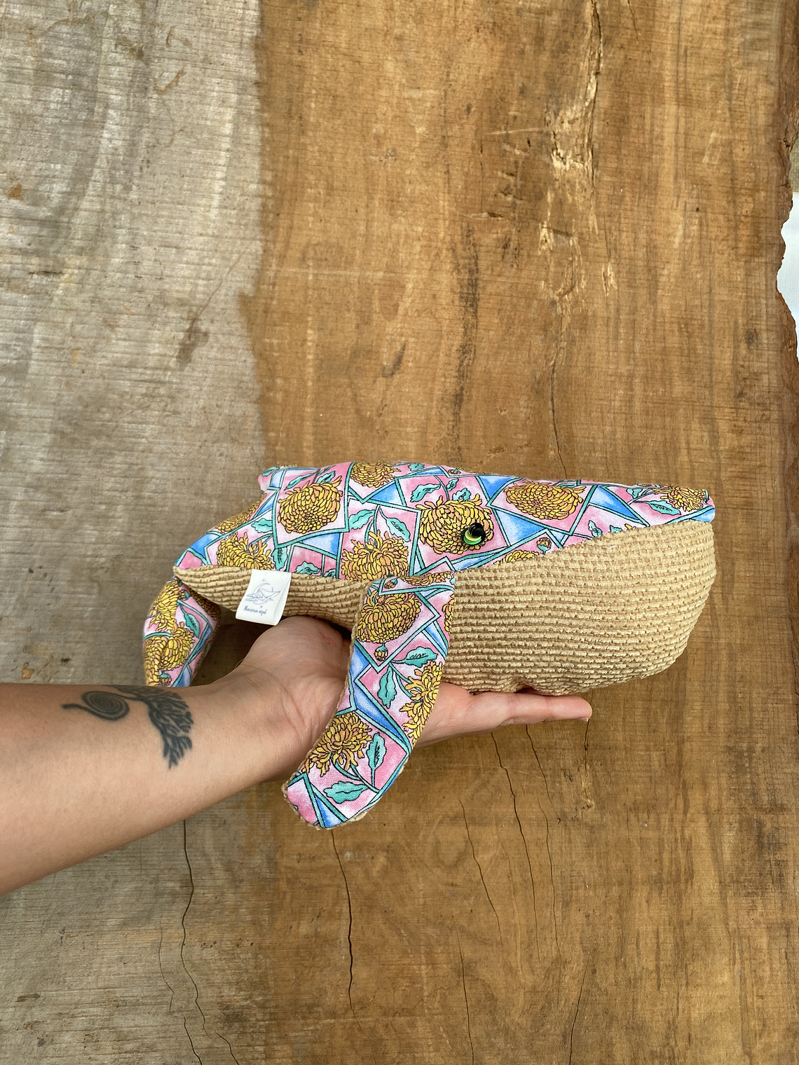 Peluche Ballena azul “S” - flores 🌸 1