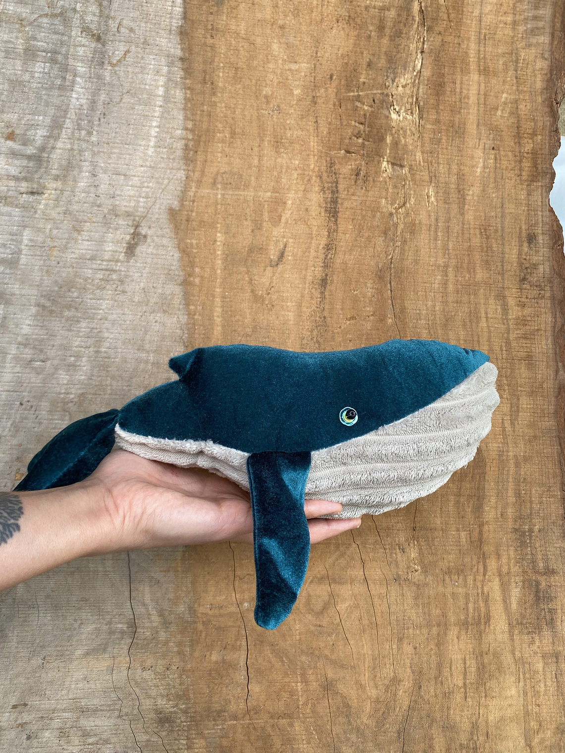 Peluche Ballena azul “S” - Verde petróleo  1