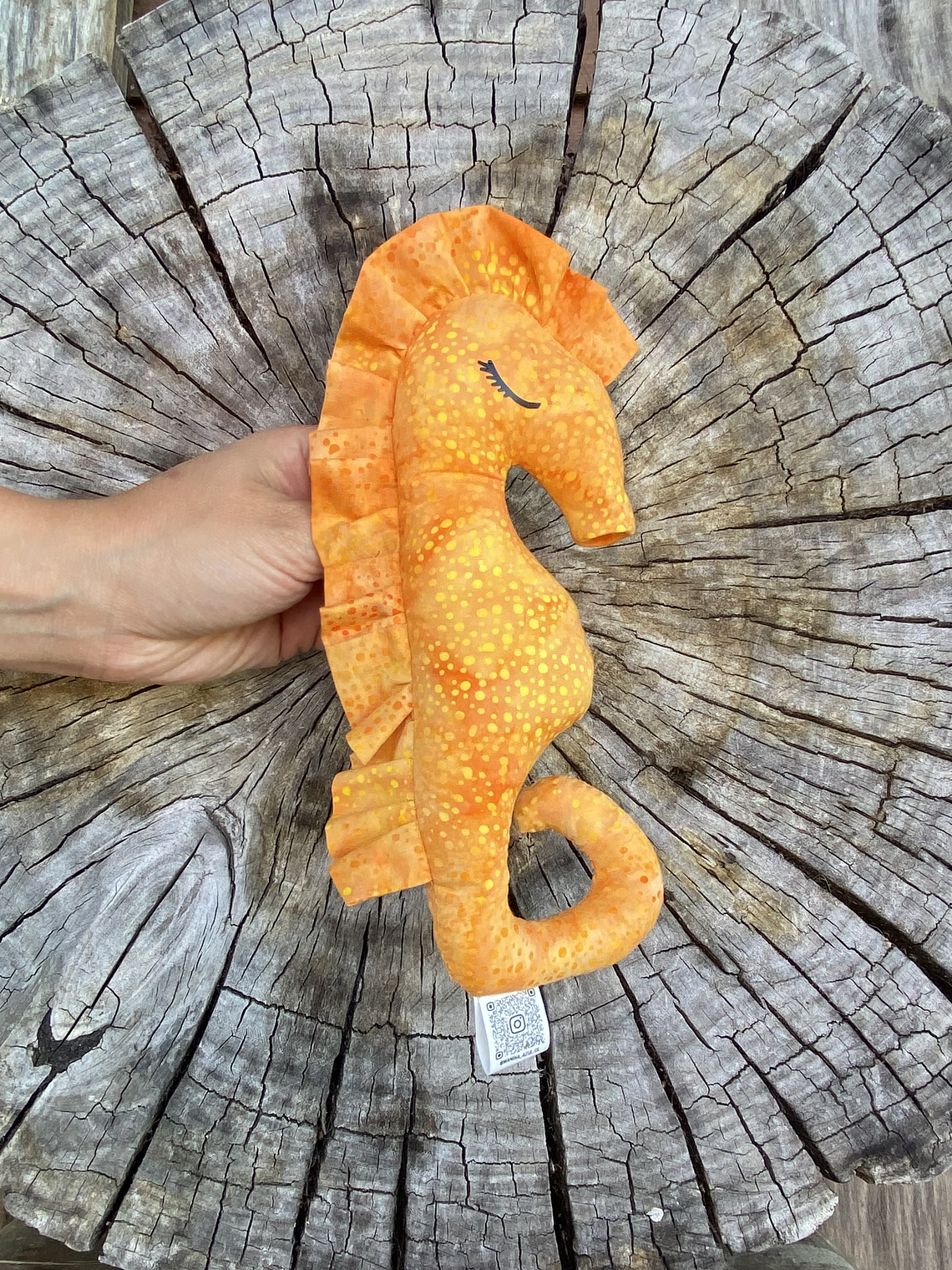 Peluche caballo de mar -  Anaranjada  1