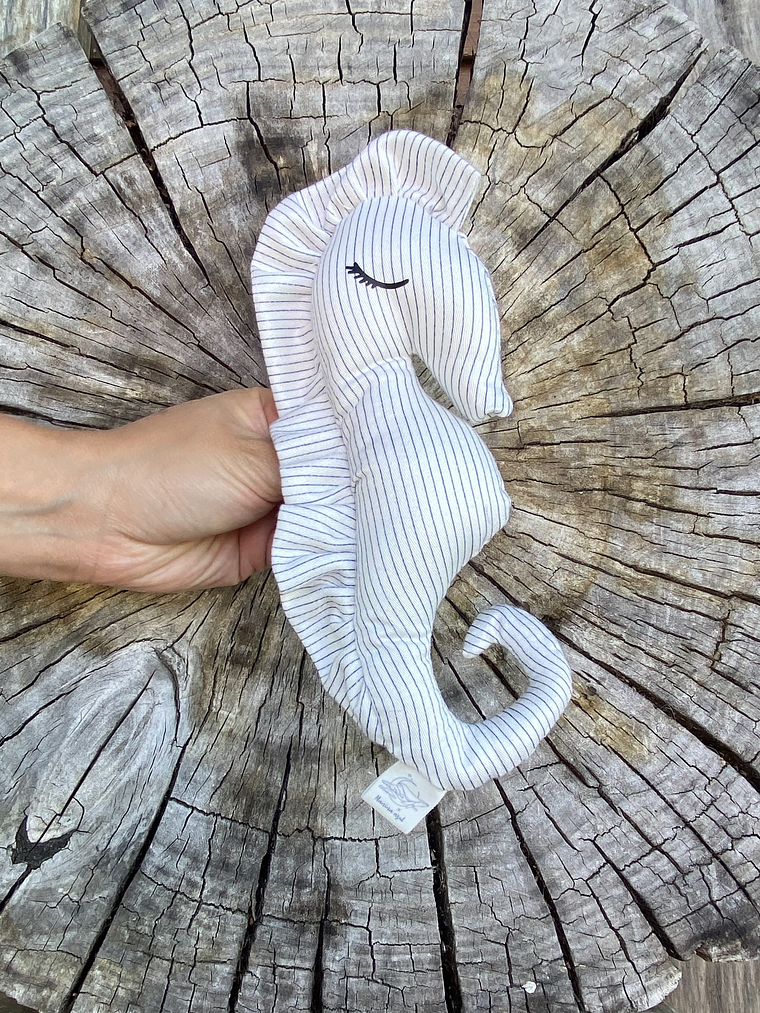 Peluche caballo de mar -  Blanca líneas del  1
