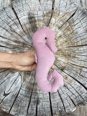 Peluche caballo de mar - rosa palo