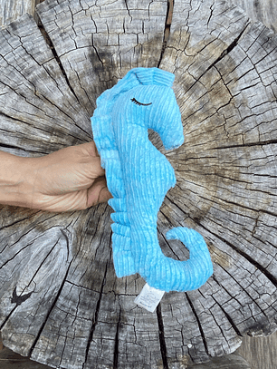 Peluche caballo de mar -  celeste 
