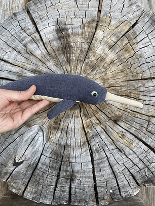 Peluche narval - negro jeans 