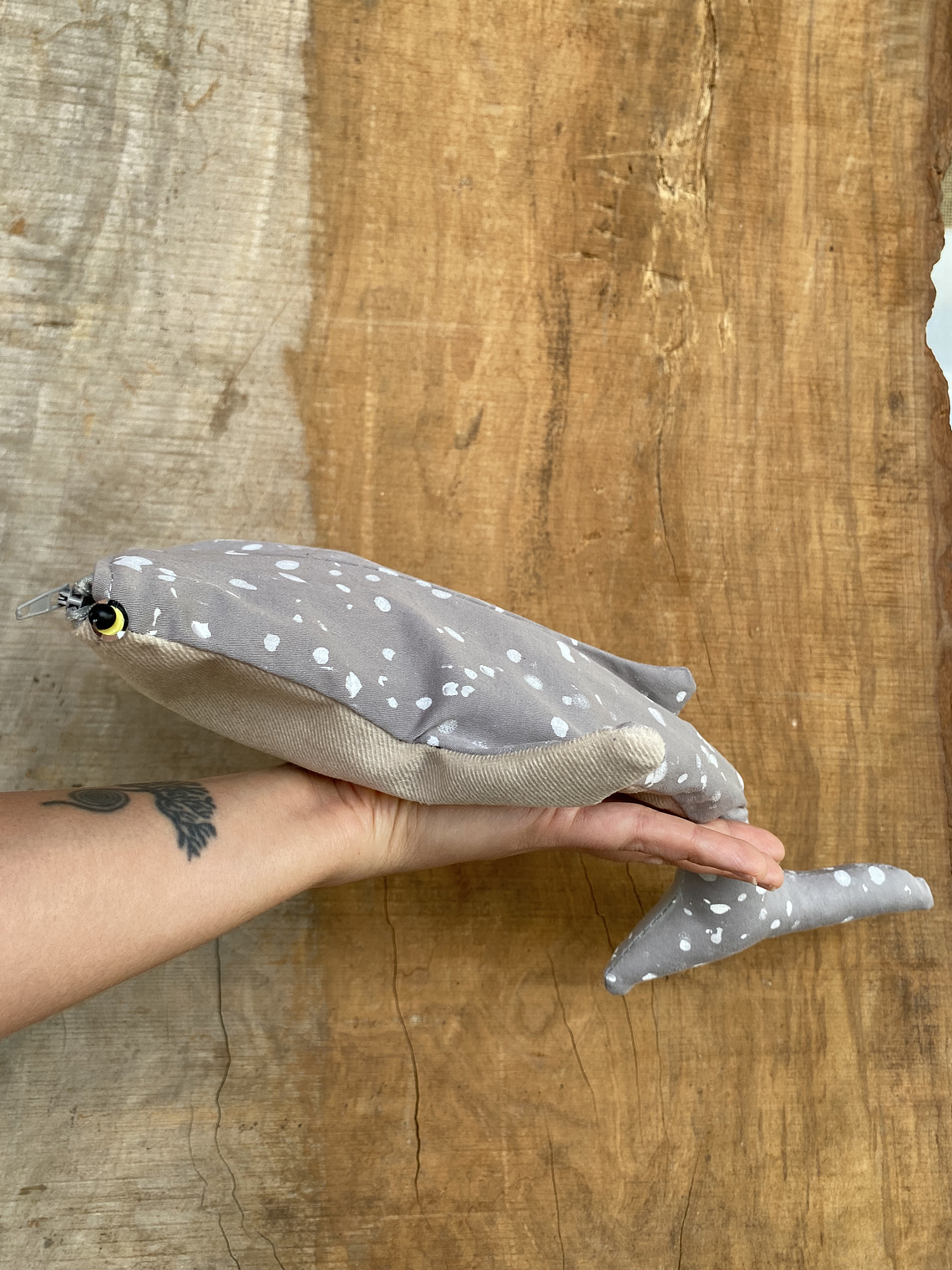 Estuche Tiburón ballena - gris pinturita 2