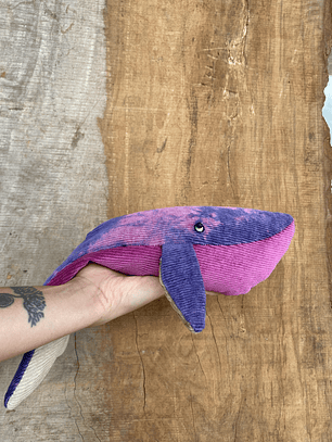 Guatero de semilla Ballena azul- rosa teñida 