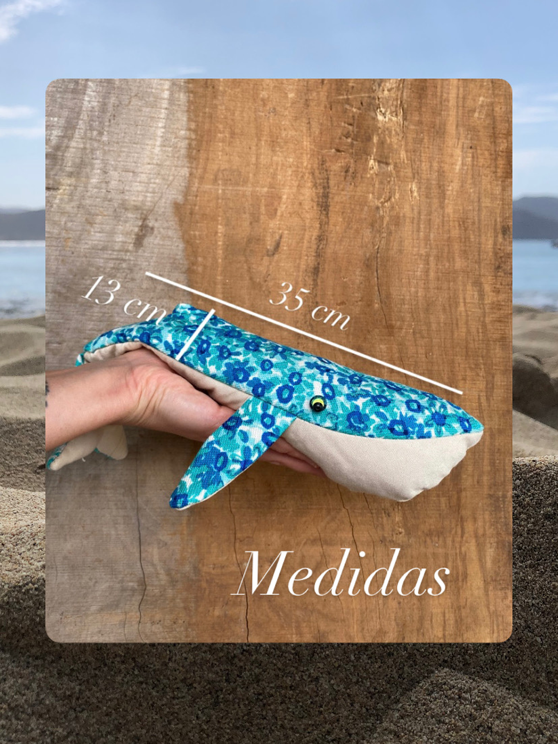 Guatero de semilla Ballena azul - jeans claro  3