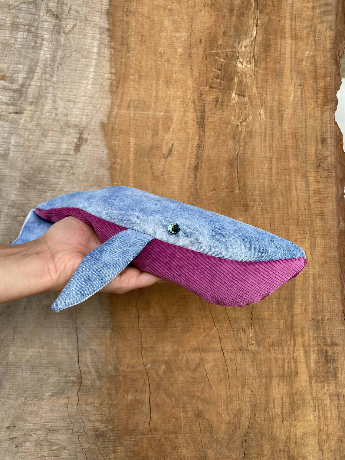 Guatero de semilla Ballena azul - jeans claro  2