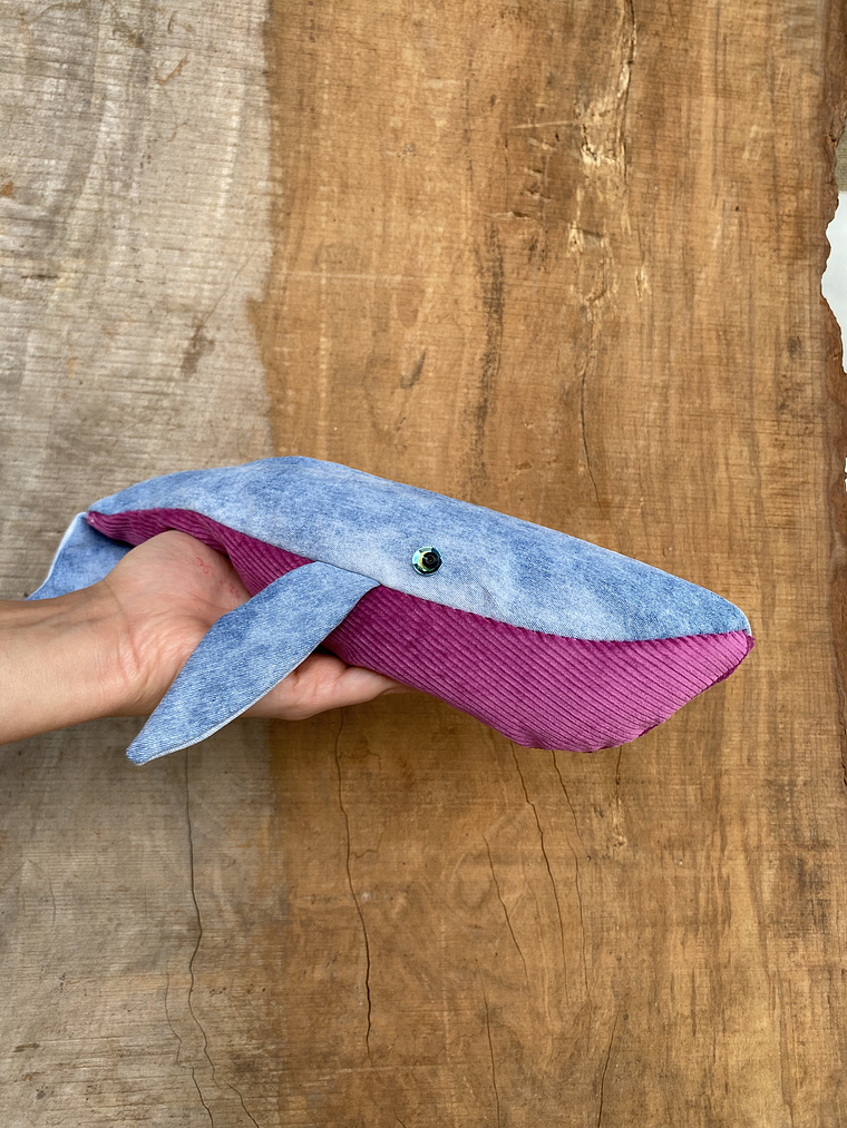 Guatero de semilla Ballena azul - jeans claro  2