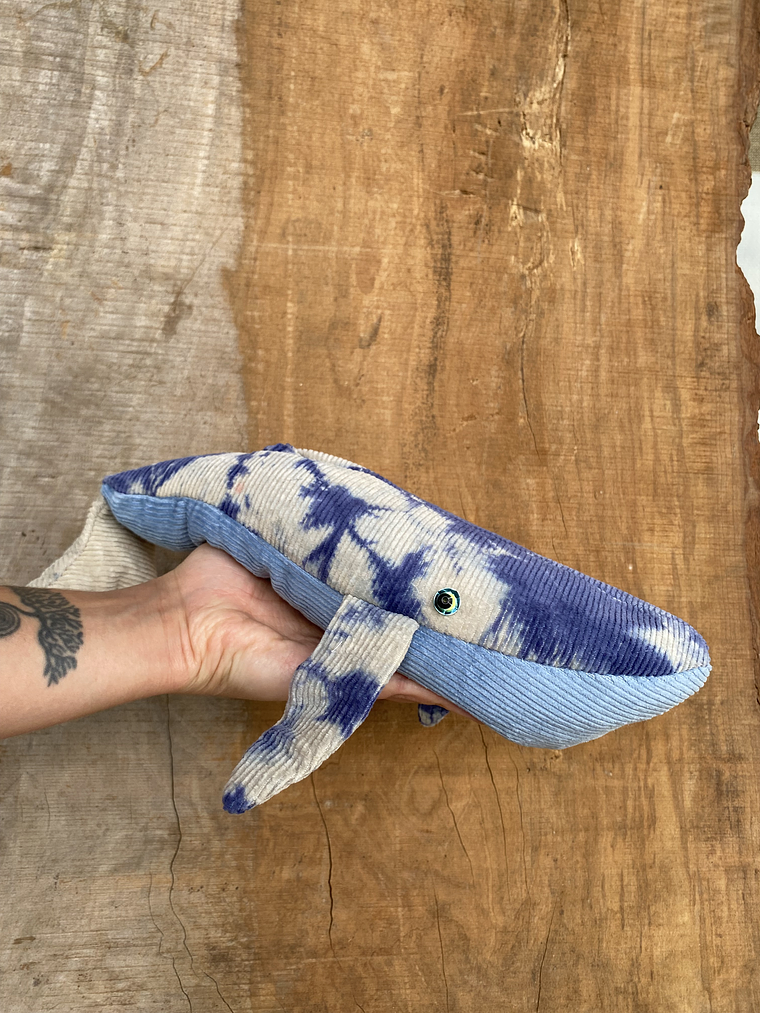 Guatero de semilla Ballena azul - azul teñida 2