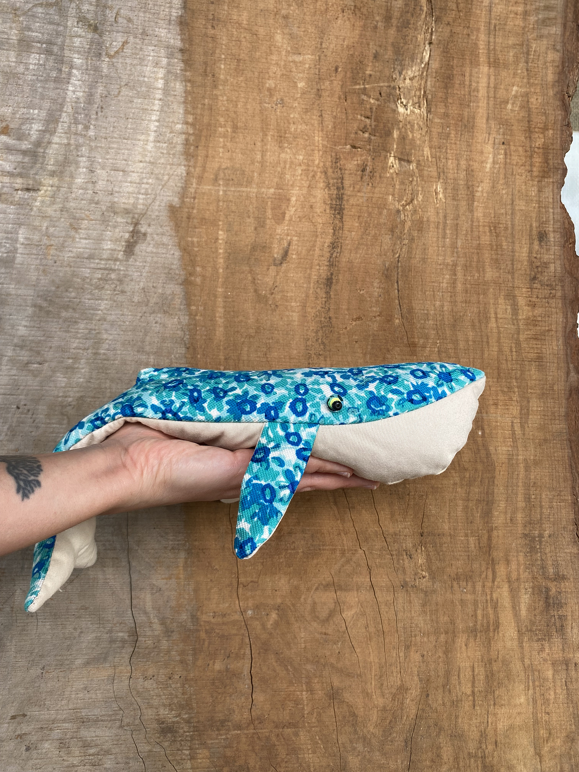 Guatero de semilla Ballena azul - flores calipso  1