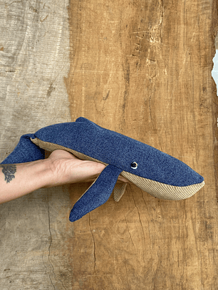 Guatero de semilla Ballena azul - jeans azul