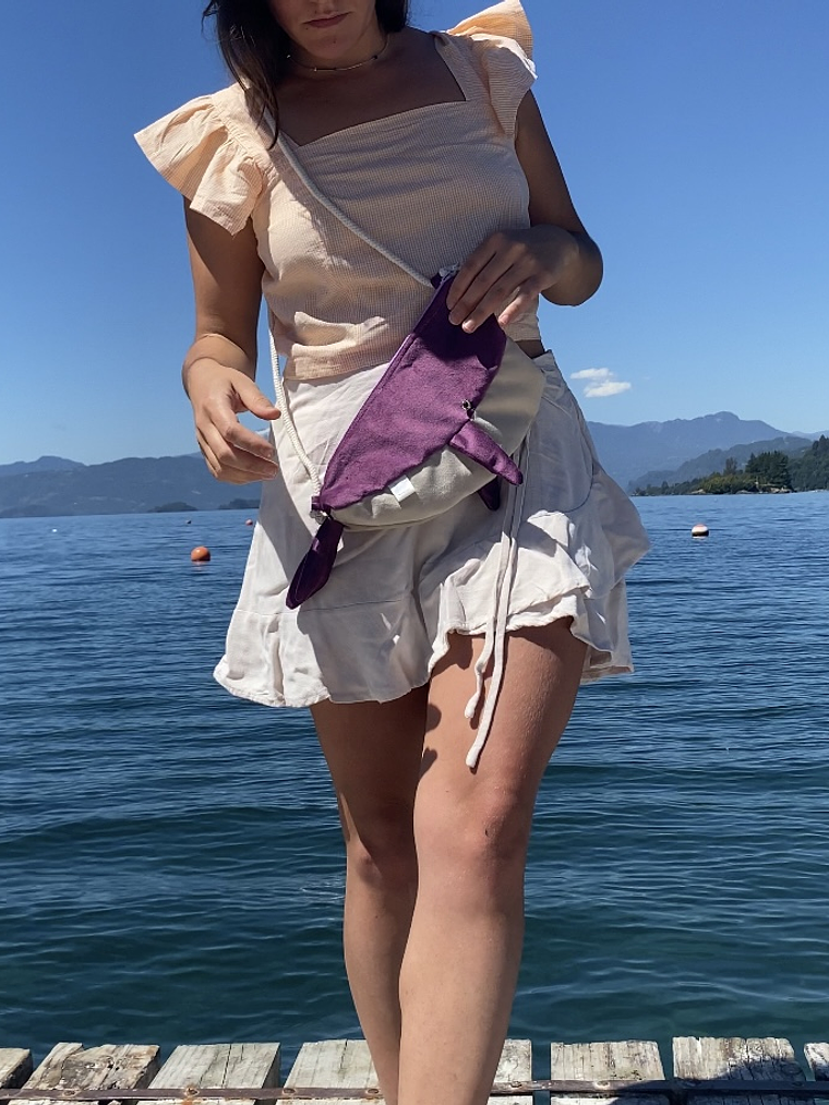 Cartera ballena - Morada 2