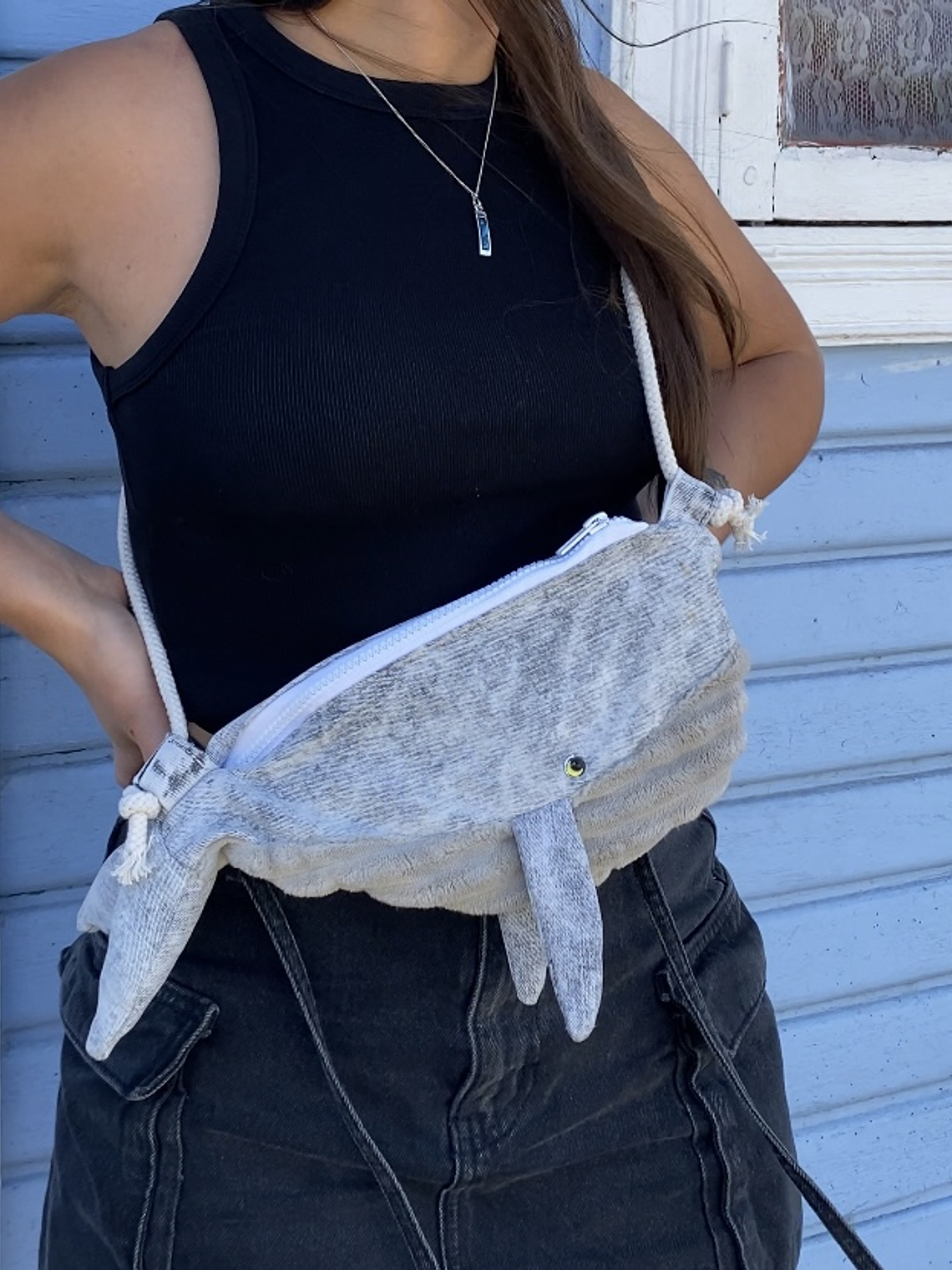 Cartera ballena - Jeans gris 1