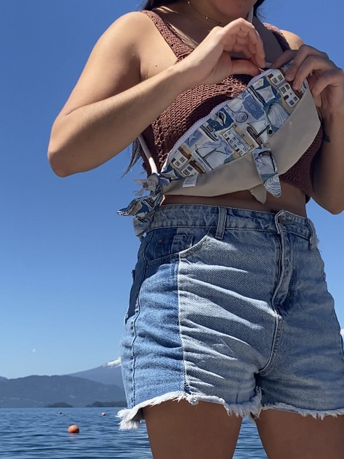 Cartera ballena - estampado playa 3