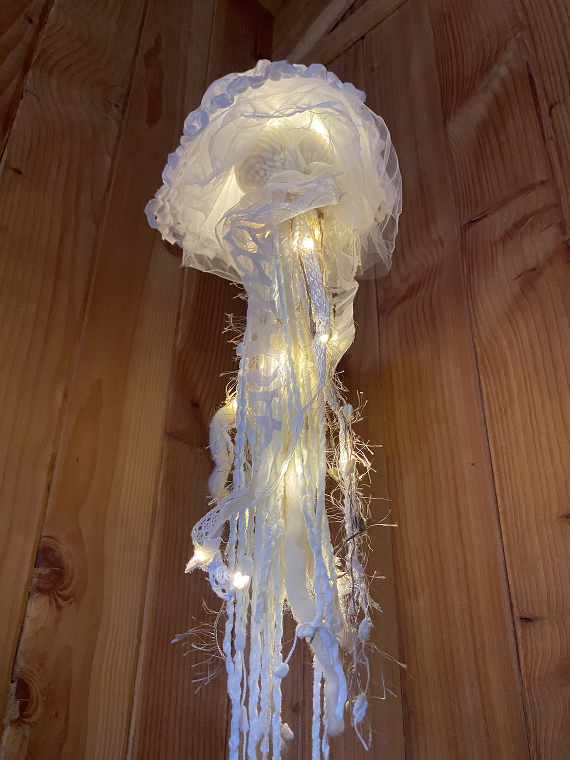 Lámpara medusa “s” - Blanca  2