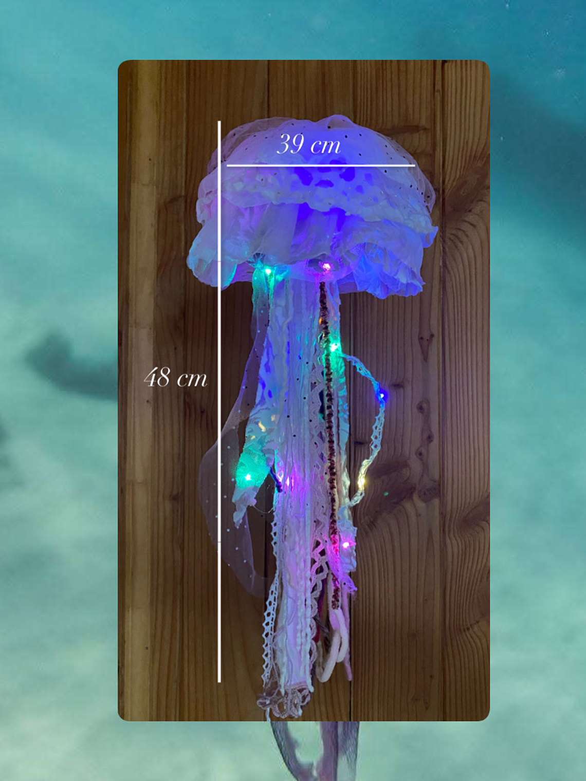 Lámpara medusa “m” - Damasco  3