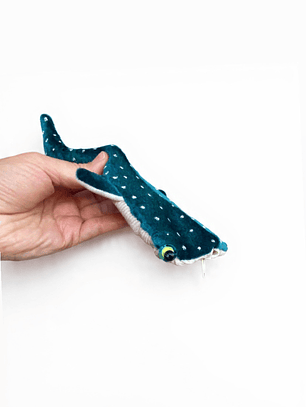 Monedero Tiburón ballena - verde petroleo