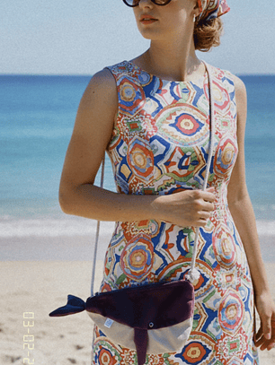 Cartera ballena - Morada