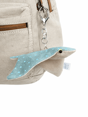 Raya moteada “s” - verde agua brilla en oscuridad 