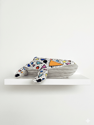 Peluche Ballena azul “M” - Figuras geométricas 