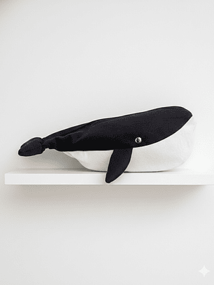 Estuche ballena azul “L”- negro 