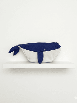 Estuche ballena azul “L”- Azul puntos