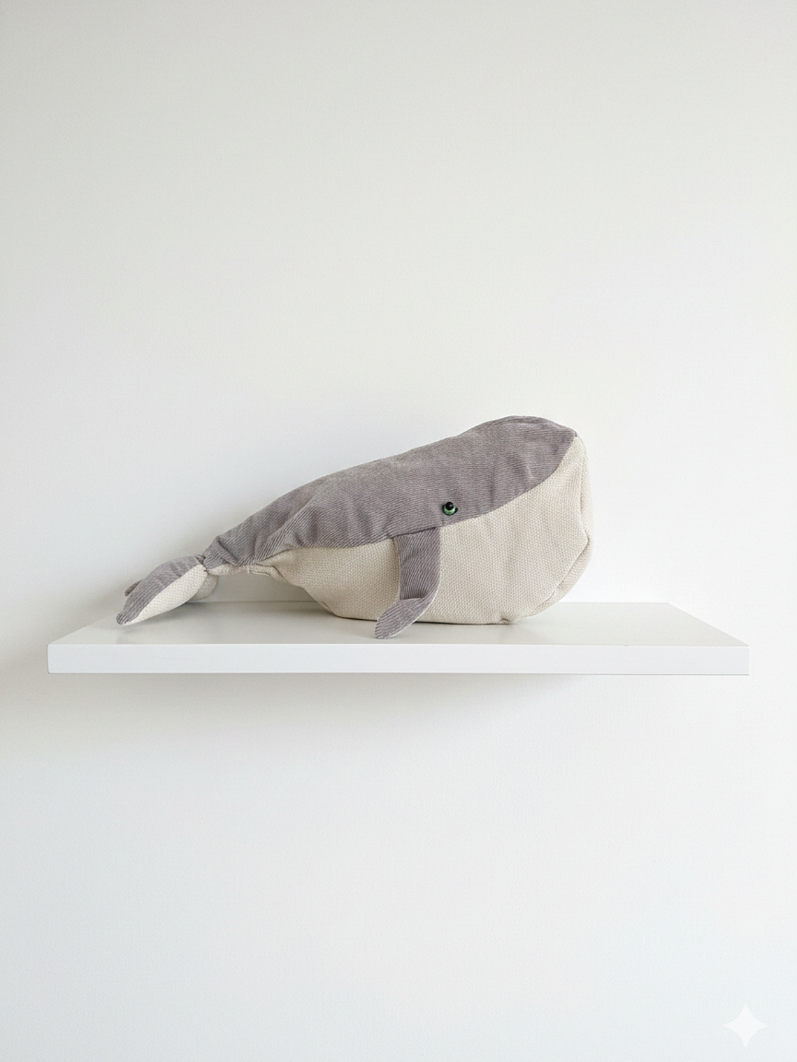 Estuche ballena azul “L”- Cotele gris 1