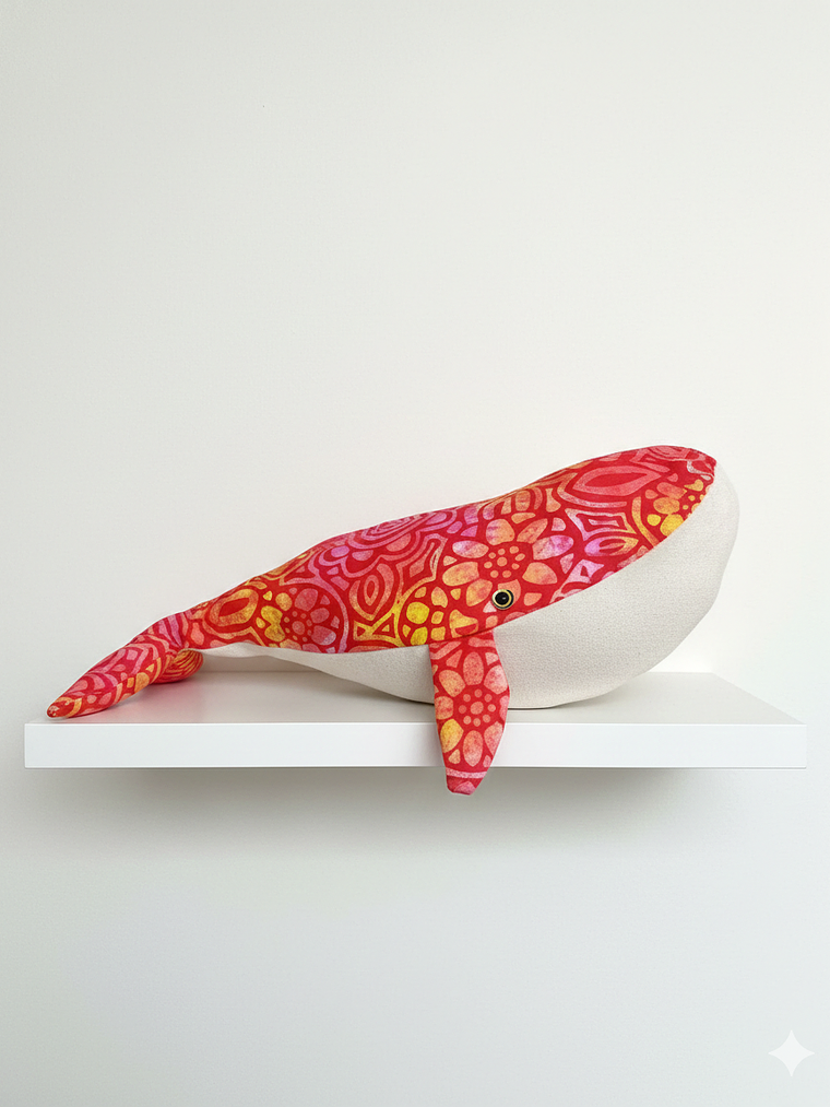 Estuche ballena azul “L” - Coral 2