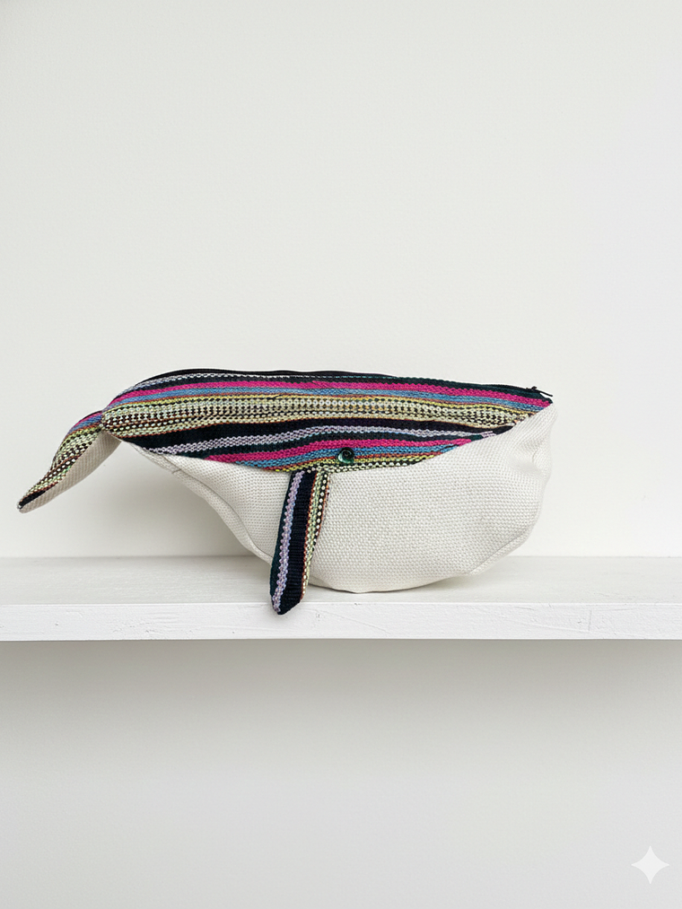 Estuche ballena azul “L”- Telar colores  1