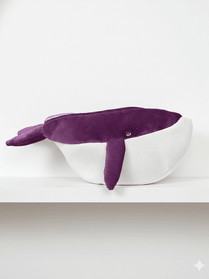 Estuche ballena azul “L”- Morada plush