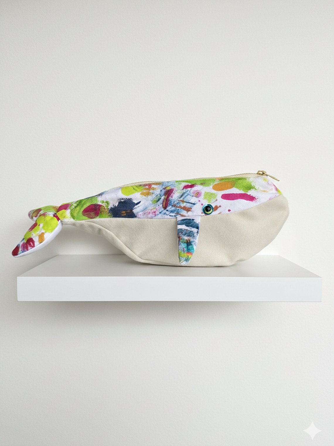 Estuche ballena azul “s” - pinturita colorida 1