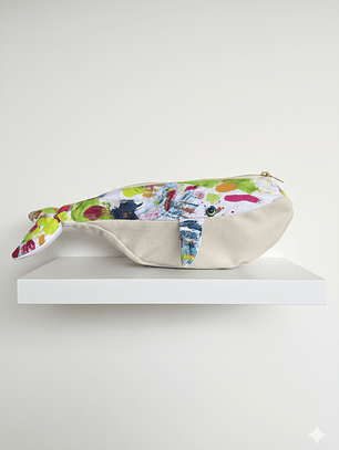 Estuche ballena azul “s” - pinturita colorida