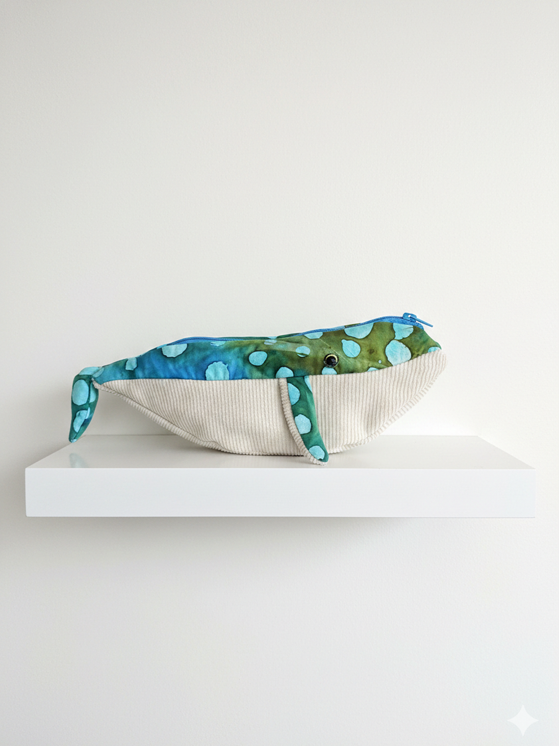 Estuche ballena azul “s” - lunares  1