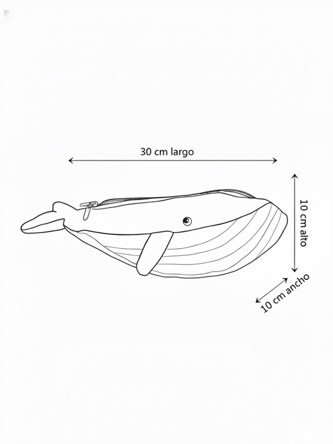 Estuche ballena azul “s”- Telar 3