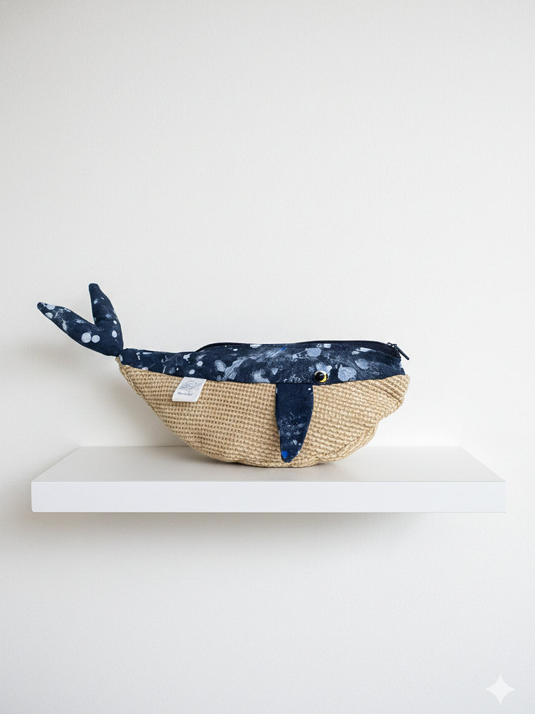 Estuche ballena azul “s” - Pinturita 1