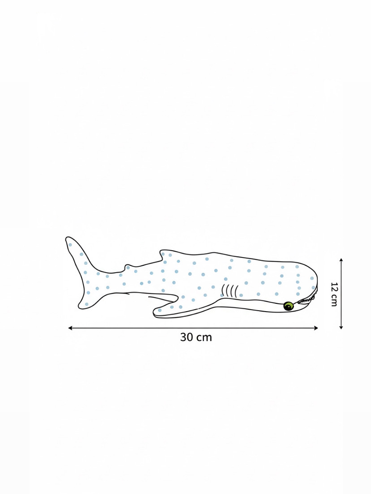 Estuche Tiburón ballena - gris pinturita 2