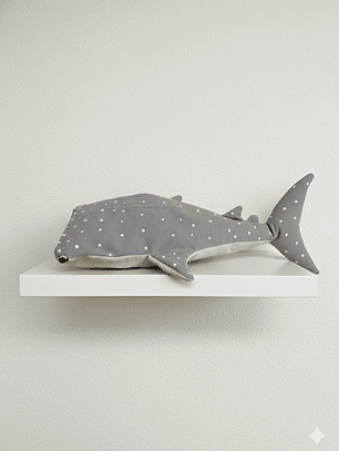 Estuche Tiburón ballena - Gris