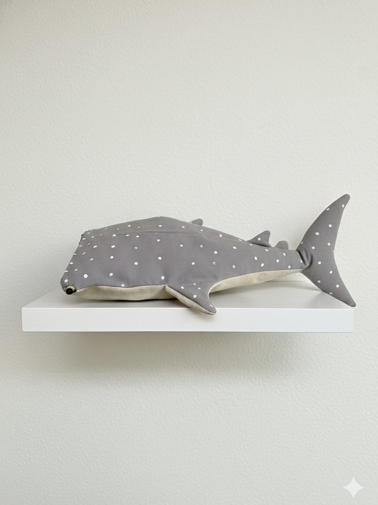 Estuche Tiburón ballena - Gris 1