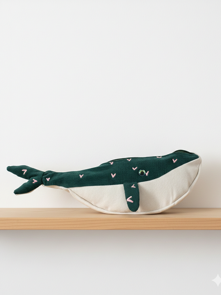 Estuche ballena azul “m” 1