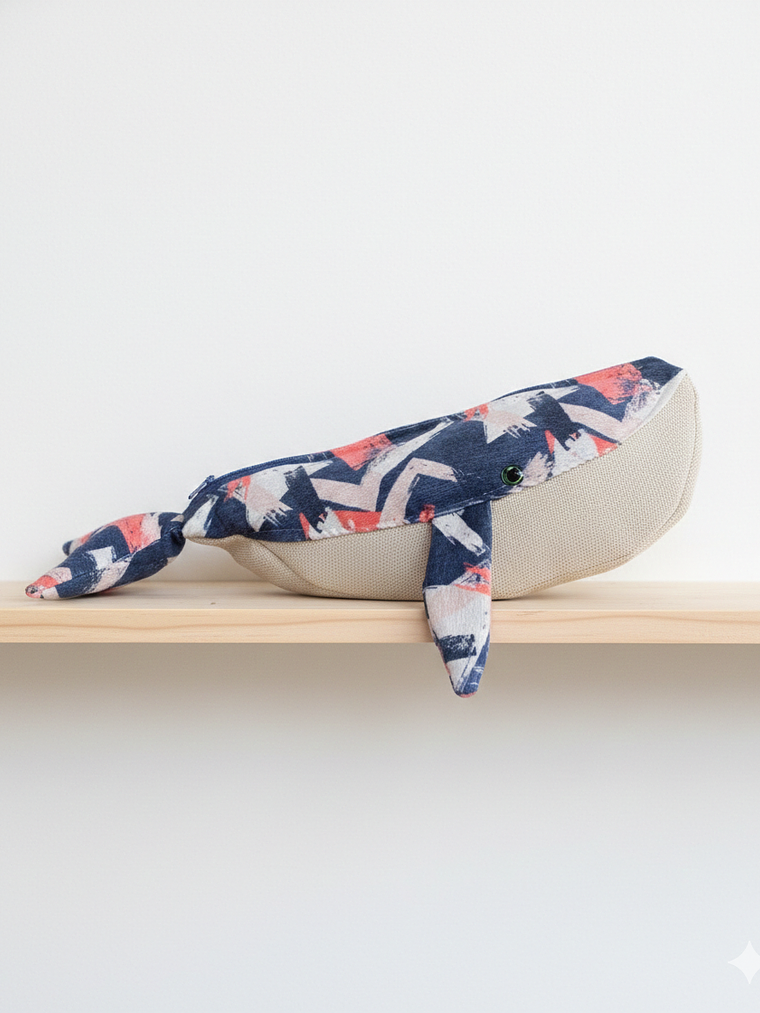 Estuche ballena azul “m” 1