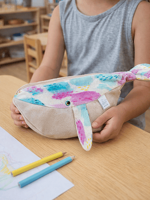 Estuche ballena azul “m”