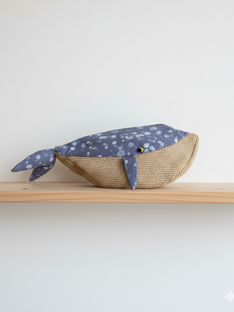 Estuche ballena azul “m” 1