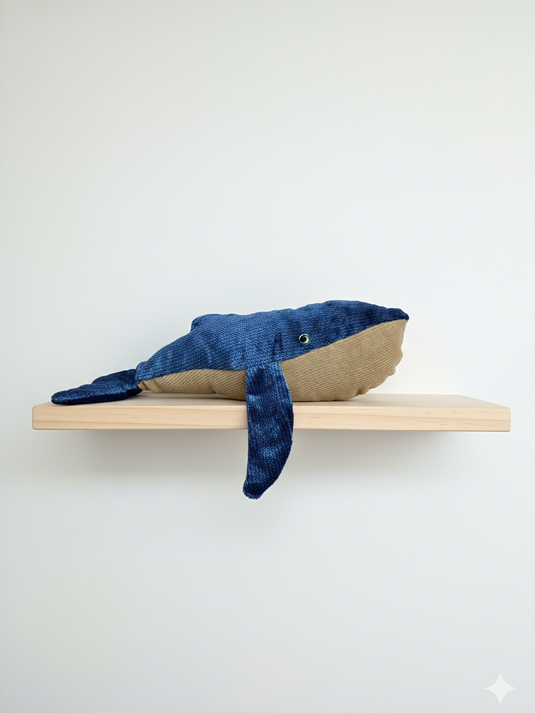 Peluche Ballena azul “S”- Azul plush  1